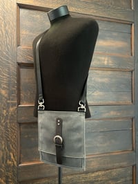 Handmade Women’s Crossbody Bag | CROSSTOWN | Charcoal Grey #10 Wax Duck Shoulder Bag