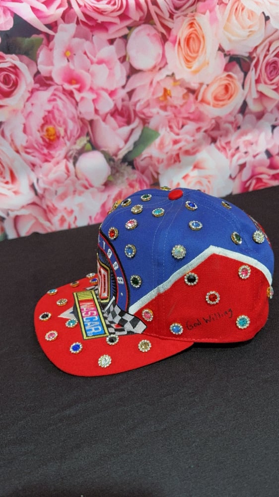 Image of 1 of 1 Unisex Vintage NASCAR 50th Anniversary SnapBack stones hat 