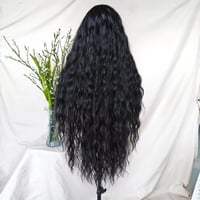 Image 2 of  13*6 lace front| synthetic| long wave 34”  | 1B