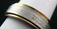 Image 2 of GOLD & SILVER HASHEMA SPINNER RING