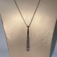 Image 1 of Long crystal layering pendant necklace