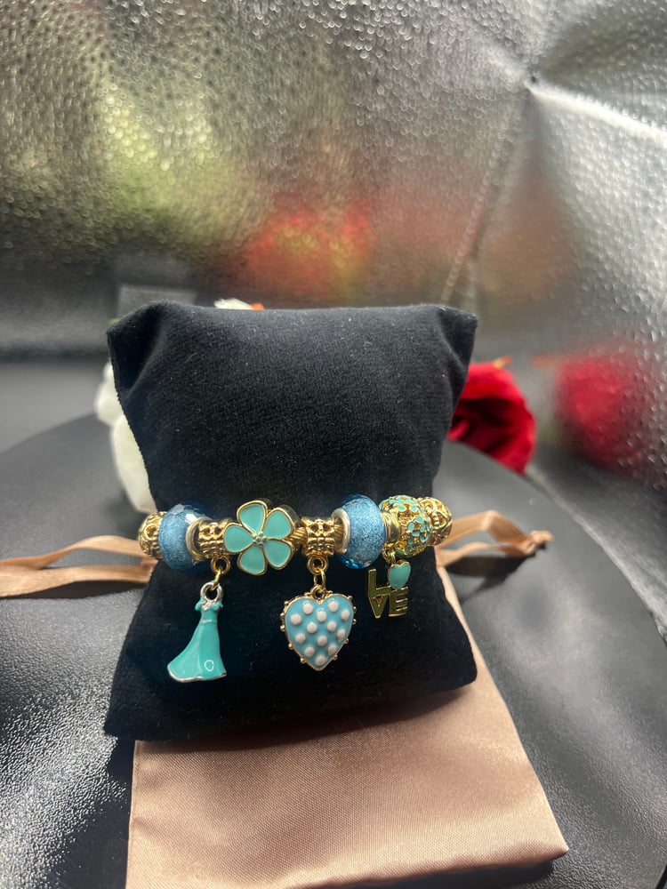 Image of Gold bracelet Turquoise
