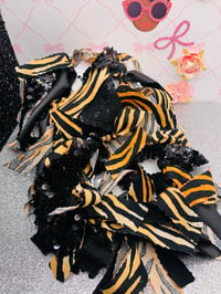 Image 1 of Striped Hoop Earrings 