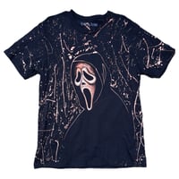 Image 1 of “GHOSTFACE #4” Custom Bleach Painted T-Shirt LARGE