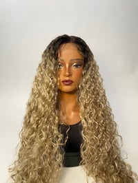 Image 1 of TOY | 26” DEEP T PART BOHO CURLY LACE FRONT WIG 