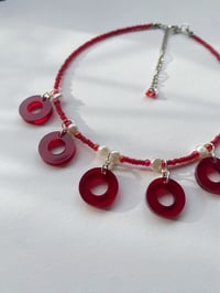 Image 4 of Red Donut Necklace