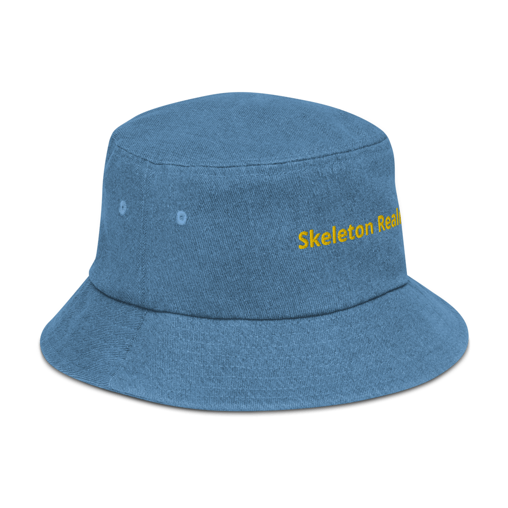 Image of Official Skeleton Realm Denim Bucket Hat