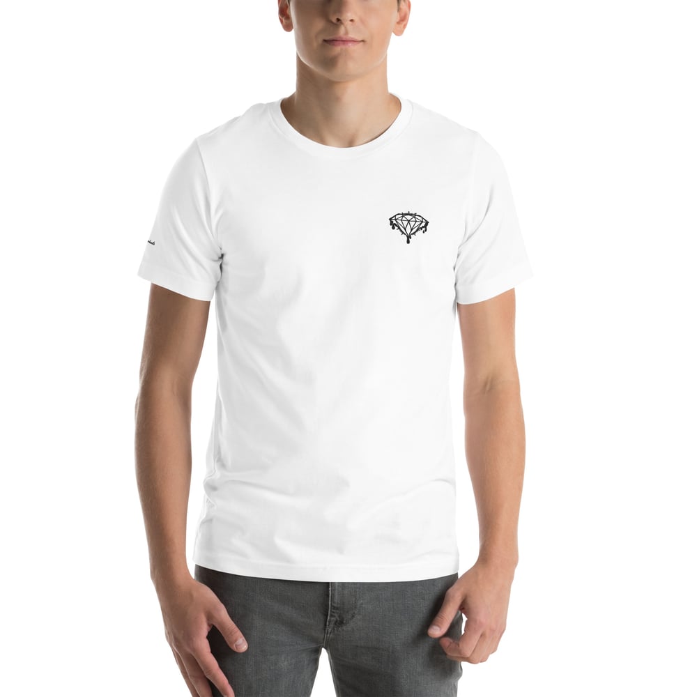 Image of Drip Logo unisex Tshirt (white)