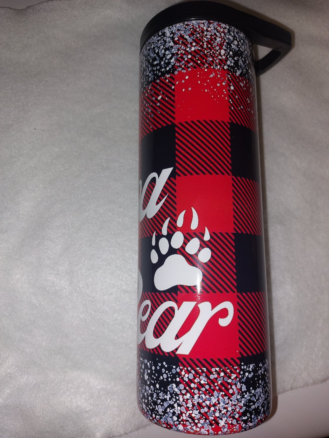 Image of 20 oz Papa Bear Stainless Steel Insulated Sublimation Tumbler 