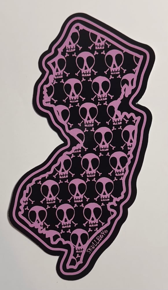 Image of NJ Black and Pink Sticker