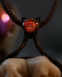 Image 2 of Demons Wisdom Tooth Pendant - glow in the dark brimstone, OOAK
