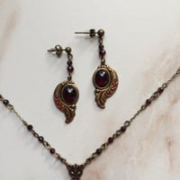 Image 6 of THE ‘ARTEMISIA’ GARNET EARRINGS