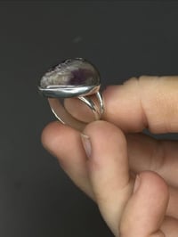 Image 2 of Trapiche Amyethyst voop ring | size 7 + MTO