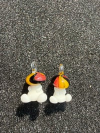 Image 5 of 3 Color Blend Tony Mushroom Character Friendship Pendants 