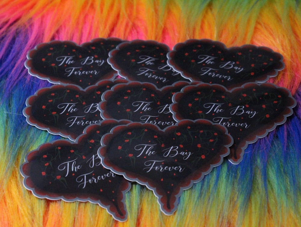 Image of Bay Area Forever Rose Sticker 🖤🥀