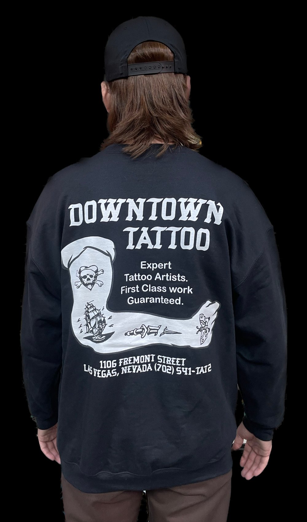 First Class Work Crewneck Downtown Tattoo
