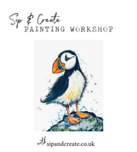 Image 1 of “Fluffy Puffin” Painting Workshop at Retford