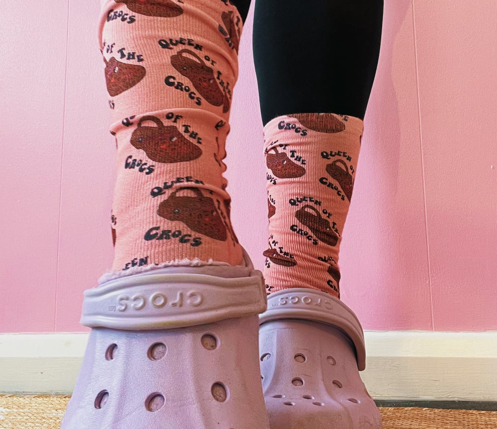 Image of Queen of the crocs socks 