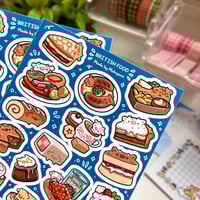 Image 2 of World's Food Tour | British Food | Matte Sticker Sheet