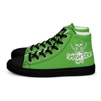 Image 2 of Kelly Green Black Flag Hightops 