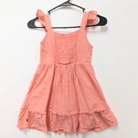 Image 2 of GAP Girls Swiss Dot Flutter Sleeves Peach Dress