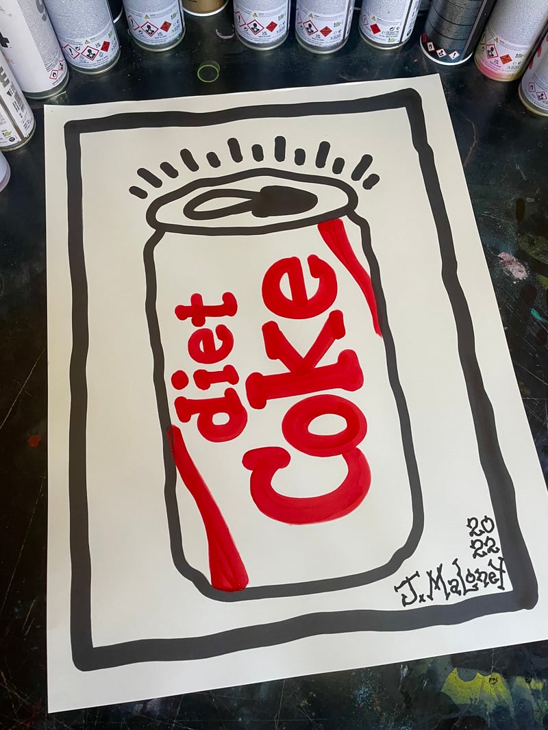 Diet Coke Drawing! Jason Maloney Art