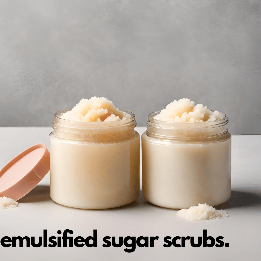 HOW TO MAKE EMULSIFIED SUGAR SCRUBS. THREE SCRUBS - THREE EMULSIFIERS —  DAISY'S BEAUTY JEWELS