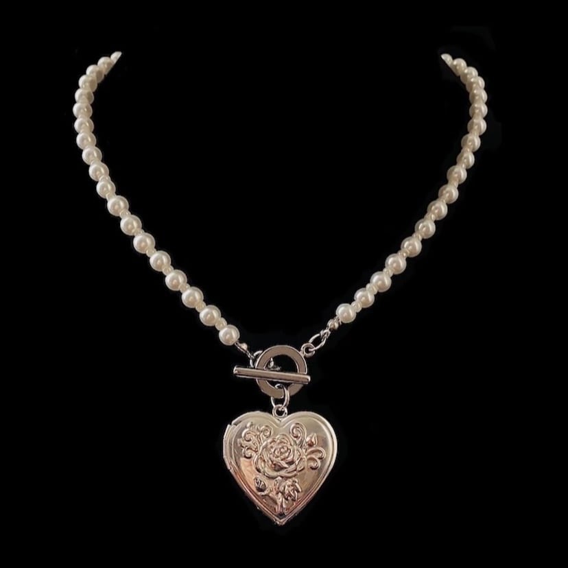 silver heart locket argos