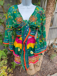 Image 2 of Boho slip skirt rainbow