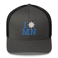 Image 5 of I [STAR] MN Trucker Cap (White Star)