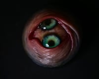 Image 13 of Custom Swappable Phone Grip for smartphones, double iris, reflective pupil, glow in the dark