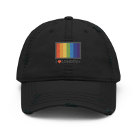 Image 2 of I Love LGTVHD+ Distressed Dad hat