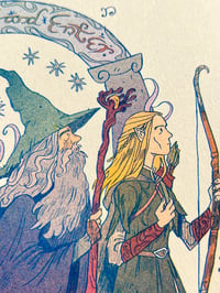 Image 5 of Lord Of The Rings, Fellowship Of The Ring - Small Riso Print