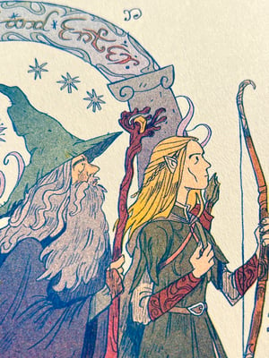 Lord Of The Rings, Fellowship Of The Ring - Small Riso Print
