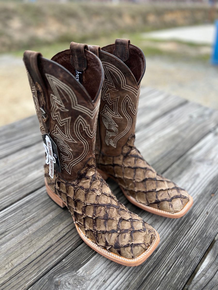Men’s Big Bass Charuto Fish Scale Boots | El Zacatecas Western Wear