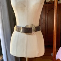 Image 2 of Montana Silversmiths German Silver Leather Western Belt