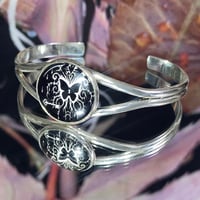 tribal butterfly tattoo cuff bracelet 