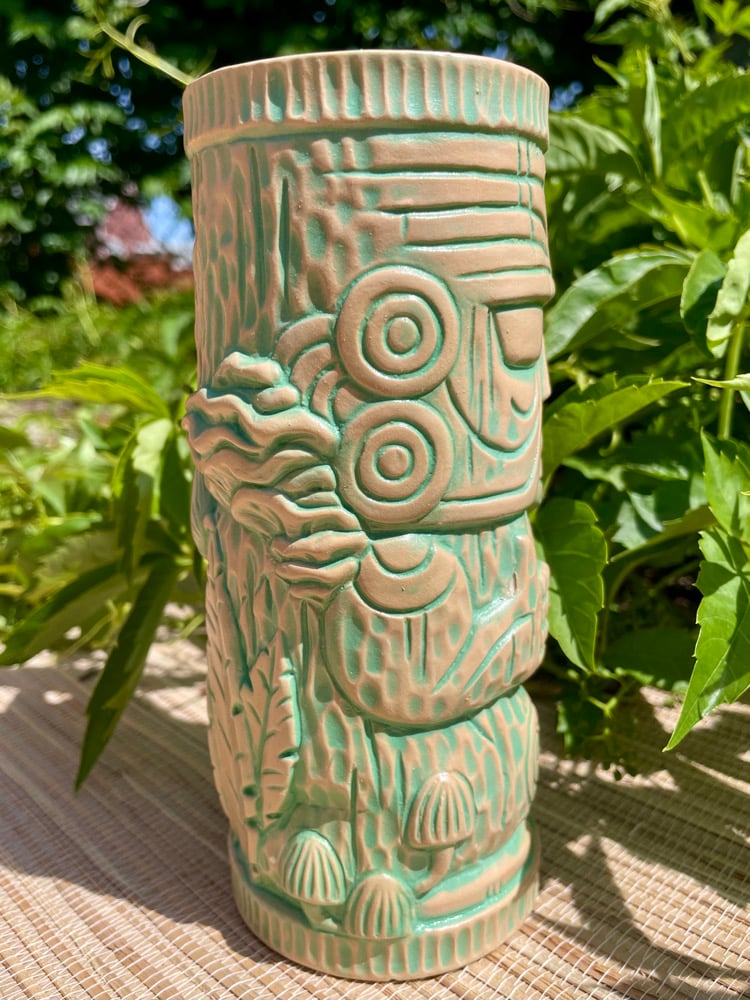 Image of Mint/Tan Fungi Peanut Mug