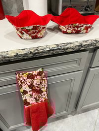 Image 2 of Kitchen Towel Boa and Microwave Cozies  💟
