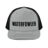 Image 3 of WATERFOWLER - Branded Black Richardson 112 Snapback Trucker Cap By OWG