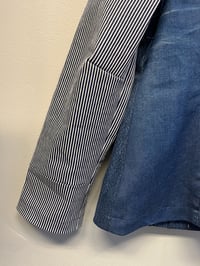 Image 9 of Slim blazerjakke i jeans og striber (m/l)