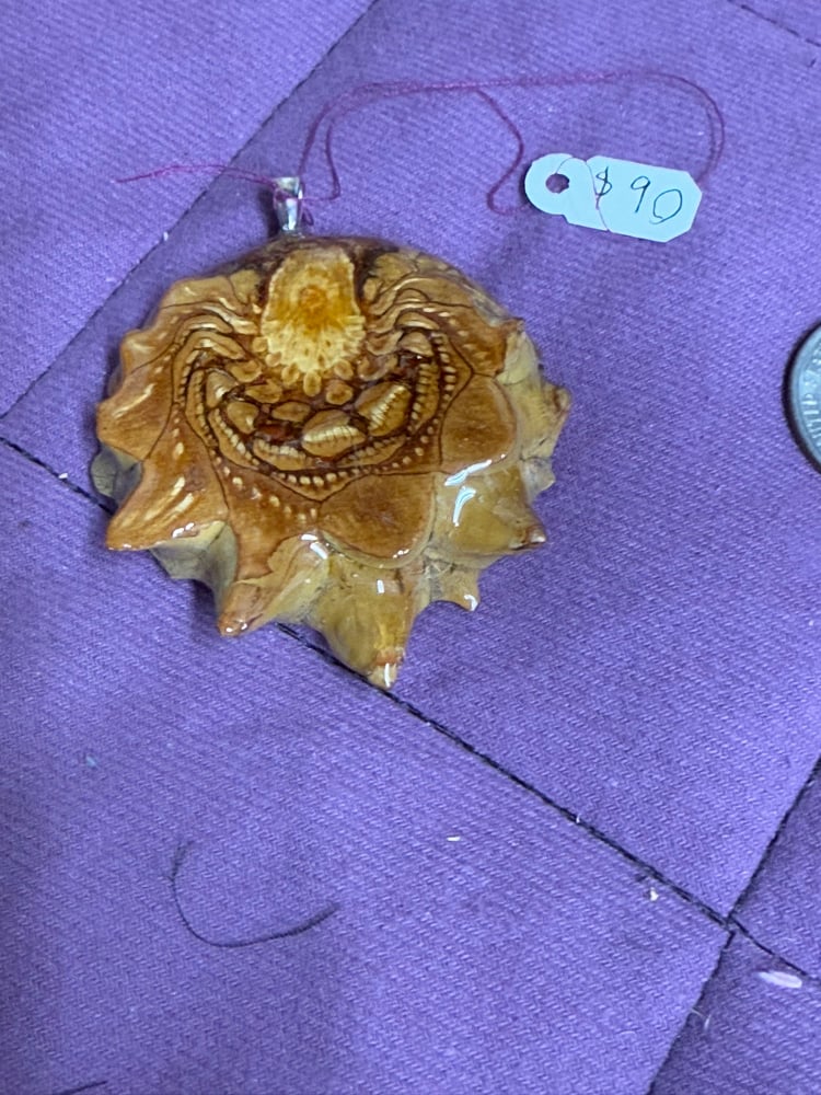 Image of Ammonite Pinecone Charm | PNW Art | #131