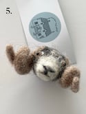Needle Felt animal brooches