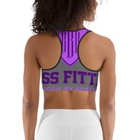 Image 3 of BOSSFITTED Purple and Grey Sports Bra
