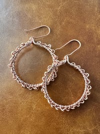 Image 1 of Chain-Wrapped (Copper) Earrings
