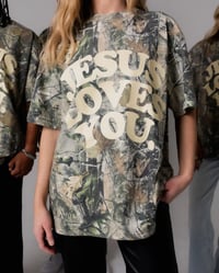 Image 2 of Jesus Loves You Camo Tee | Heavyweight