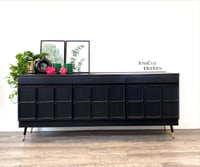 Image 1 of Mid century modern Mc Intosh Squares SIDEBOARD / DRINKS CABINET / TV CABINET in black