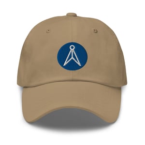 Circle Dad Hat In Khaki