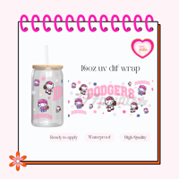 Hk Pink Dodgerss UV DTF Cup wrap