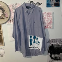 Image 3 of I hope the mask I wear suits me well button up polo shirt XXL